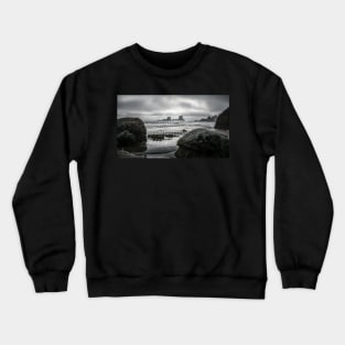 Moody Beach Geometric Crewneck Sweatshirt